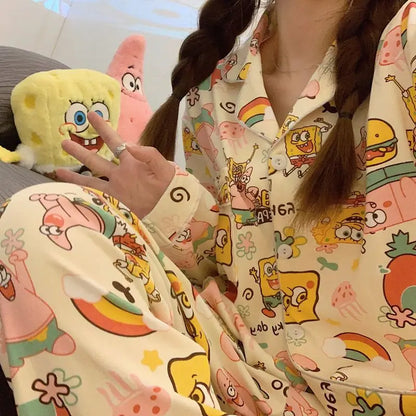 SpongeBob Schlafanzug – Damen Home Wear Set