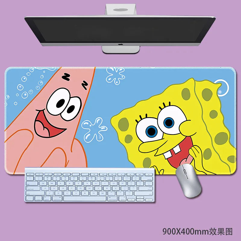 Tapis de souris Bob l'Éponge : duo aux yeux étoilés