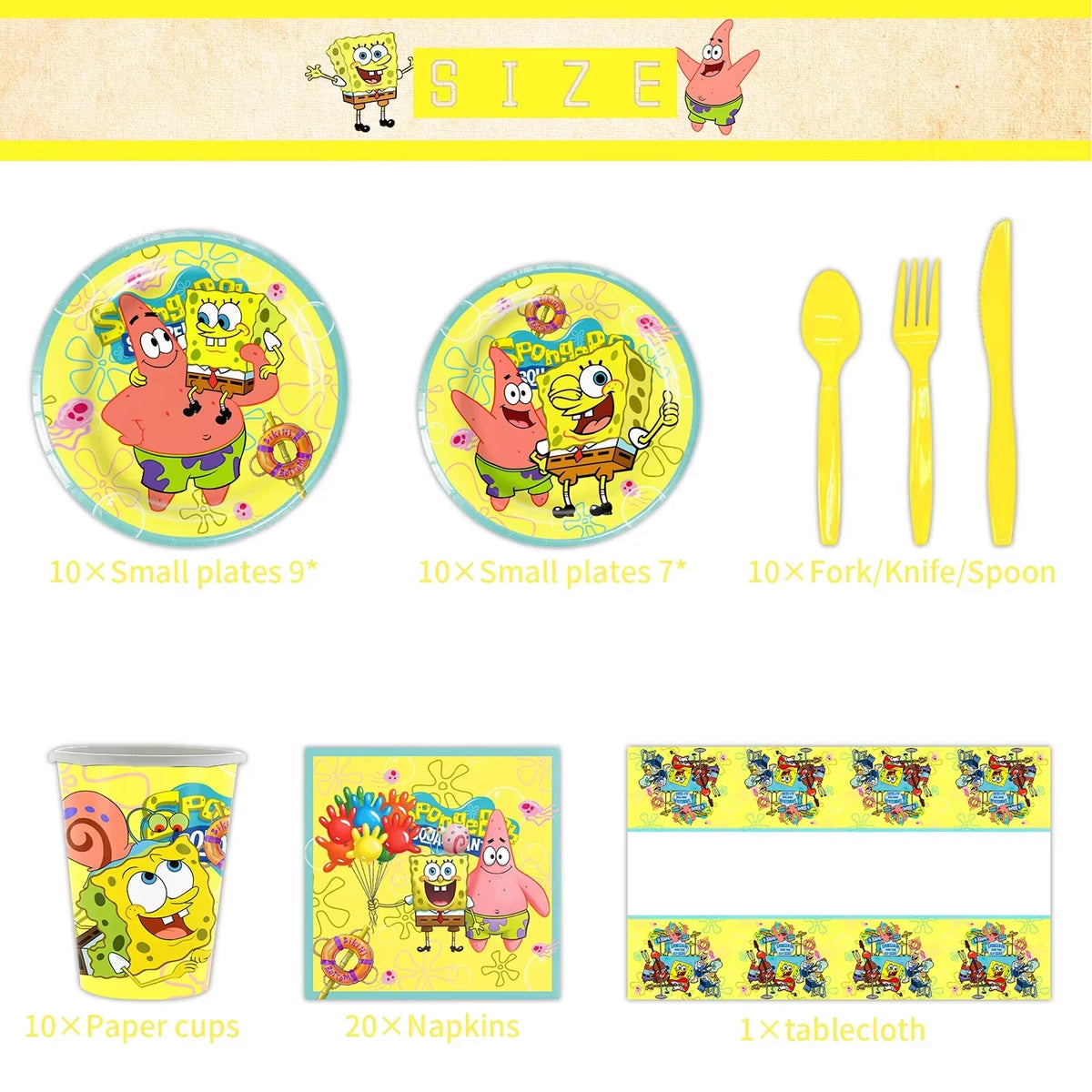 SpongeBob Geburtstagswimpelkette - Festlich