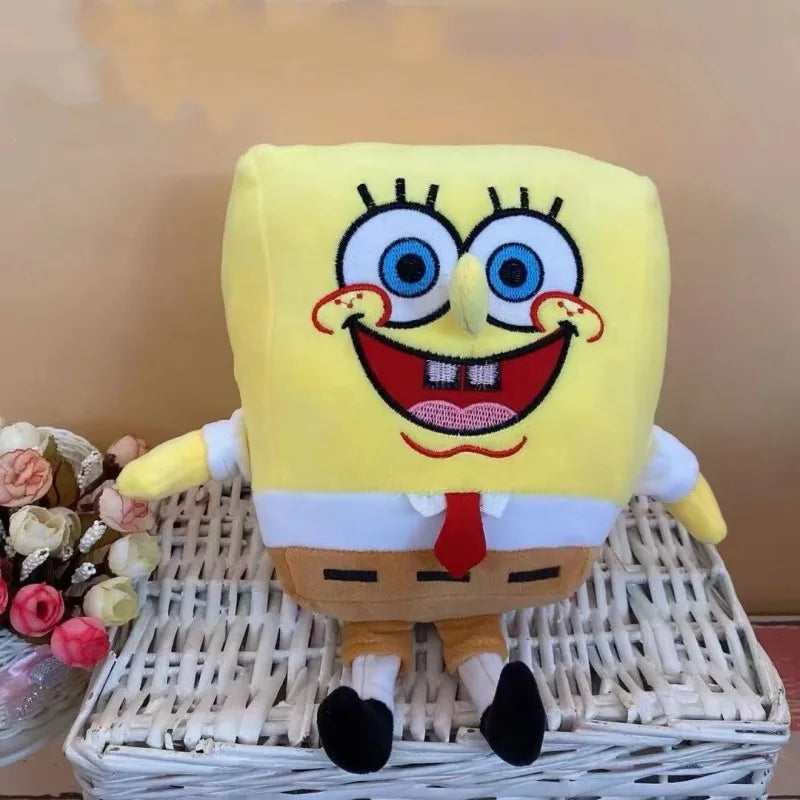 Peluche Bob l'Éponge : grand sourire carré