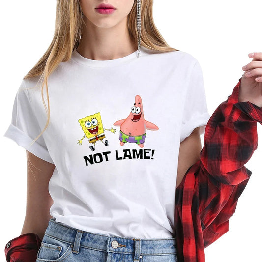 T-Shirt SpongeBob - Duo „Not Lame“