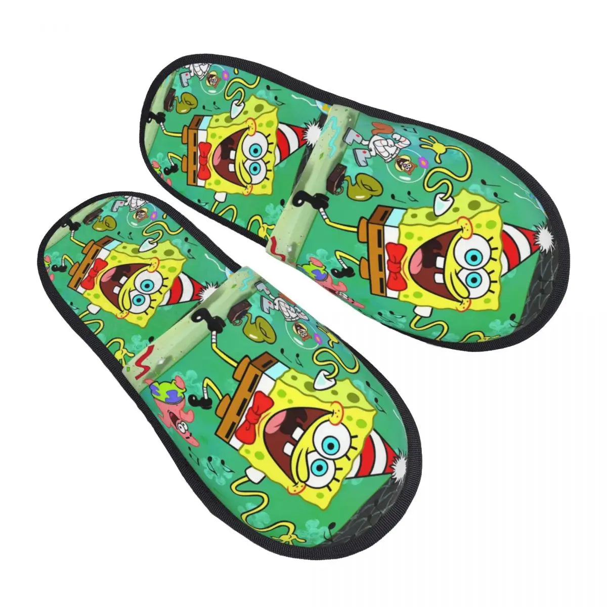 Chaussons Bob l'Éponge : fête de Noël