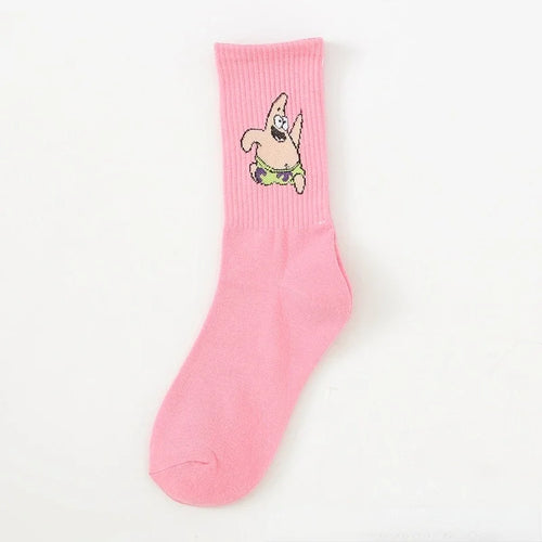 Chaussettes roses Bob l'Éponge : Patrick minimaliste