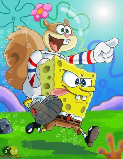 Diamond Painting Spongebob Schwammkopf - Geburtstag