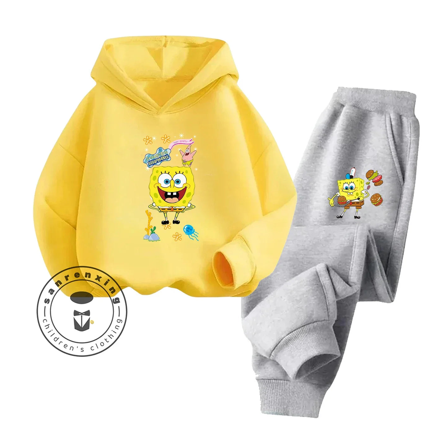 SpongeBob Sportanzug – Königsblau & Schwarze Hose