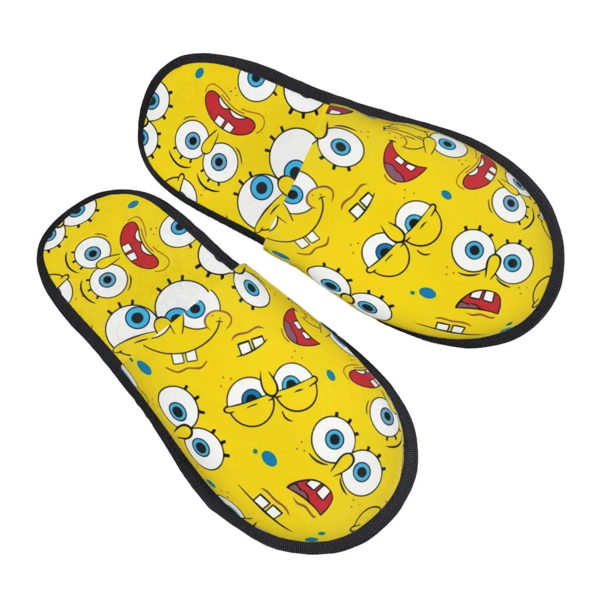 Chaussons Bob l'Éponge : visage joyeux