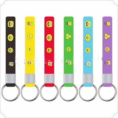 Porte-clés bracelet en silicone Bob l'Éponge