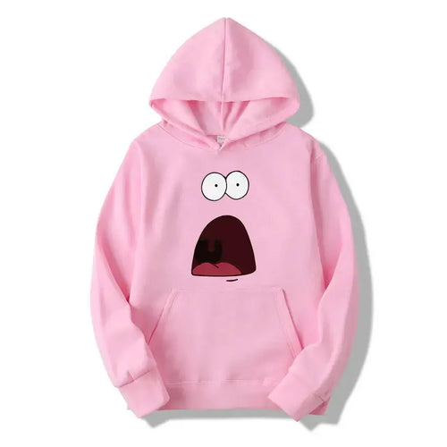 Hoodie rose Bob l'Éponge : Patrick surpris