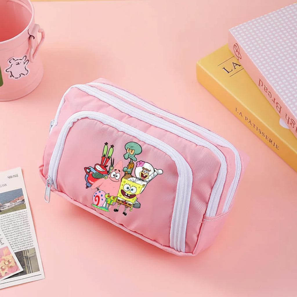 Grande trousse Bob l'Éponge : rose bonbon