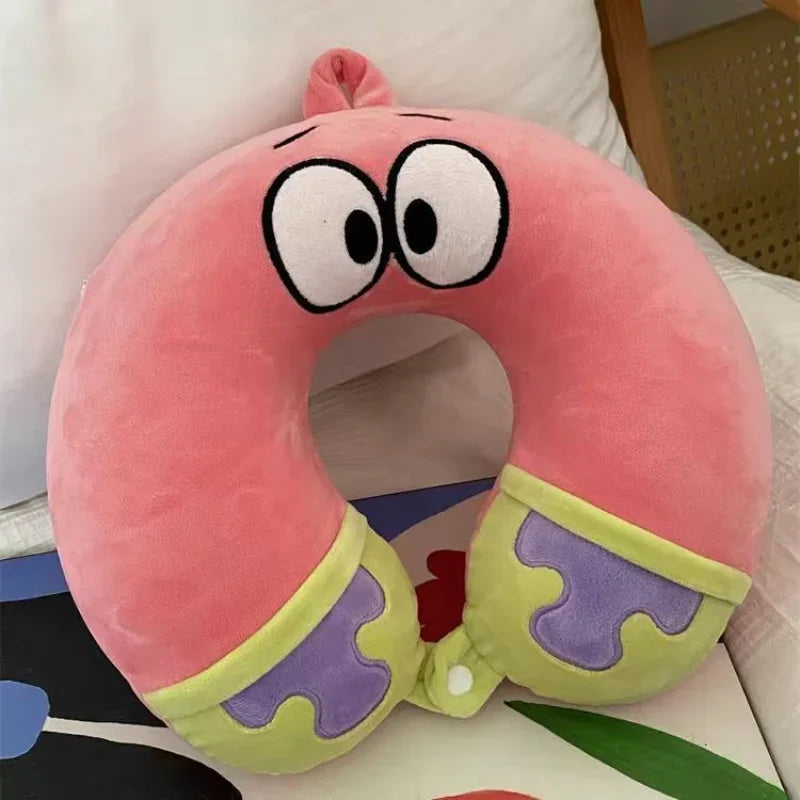 Coussin de voyage Patrick l'Étoile : repose-tête doux