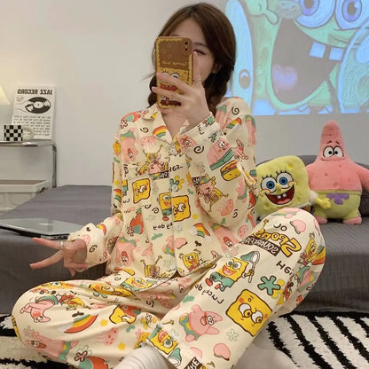 SpongeBob Schlafanzug – Damen Home Wear Set