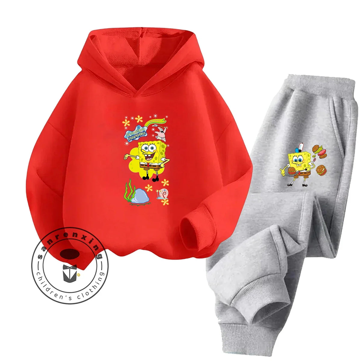 SpongeBob Schwammkopf Trainingsanzug - Rot (Komfort)