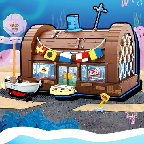 Set de construction en briques : le Crabe Croustillant de Bob l'Éponge