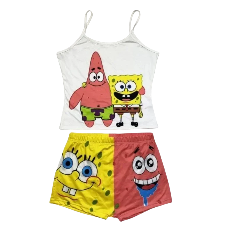 Ensemble Bob l'Éponge : débardeur et short