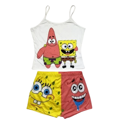 Ensemble Bob l'Éponge : débardeur et short