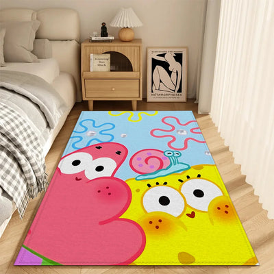 Tapis de salon Bob l'Éponge : duo kawaii