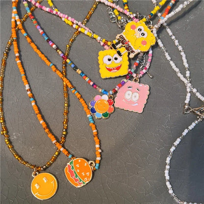 Halskette SpongeBob Perlen – Kawaii-Stil