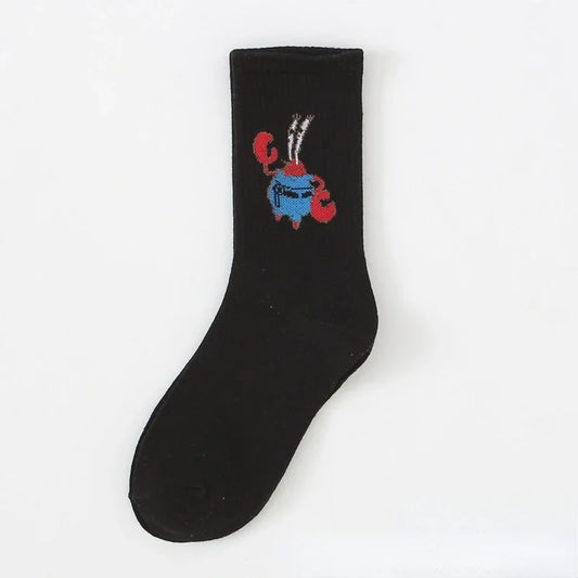 Chaussettes noires Bob l'Éponge : Mr. Krabs