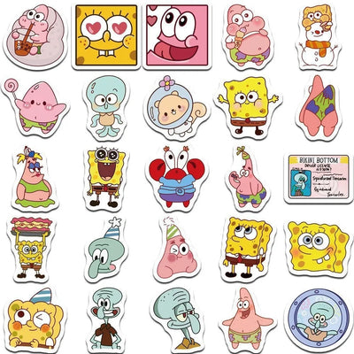 Stickers Bob l'Éponge : collection d'expressions