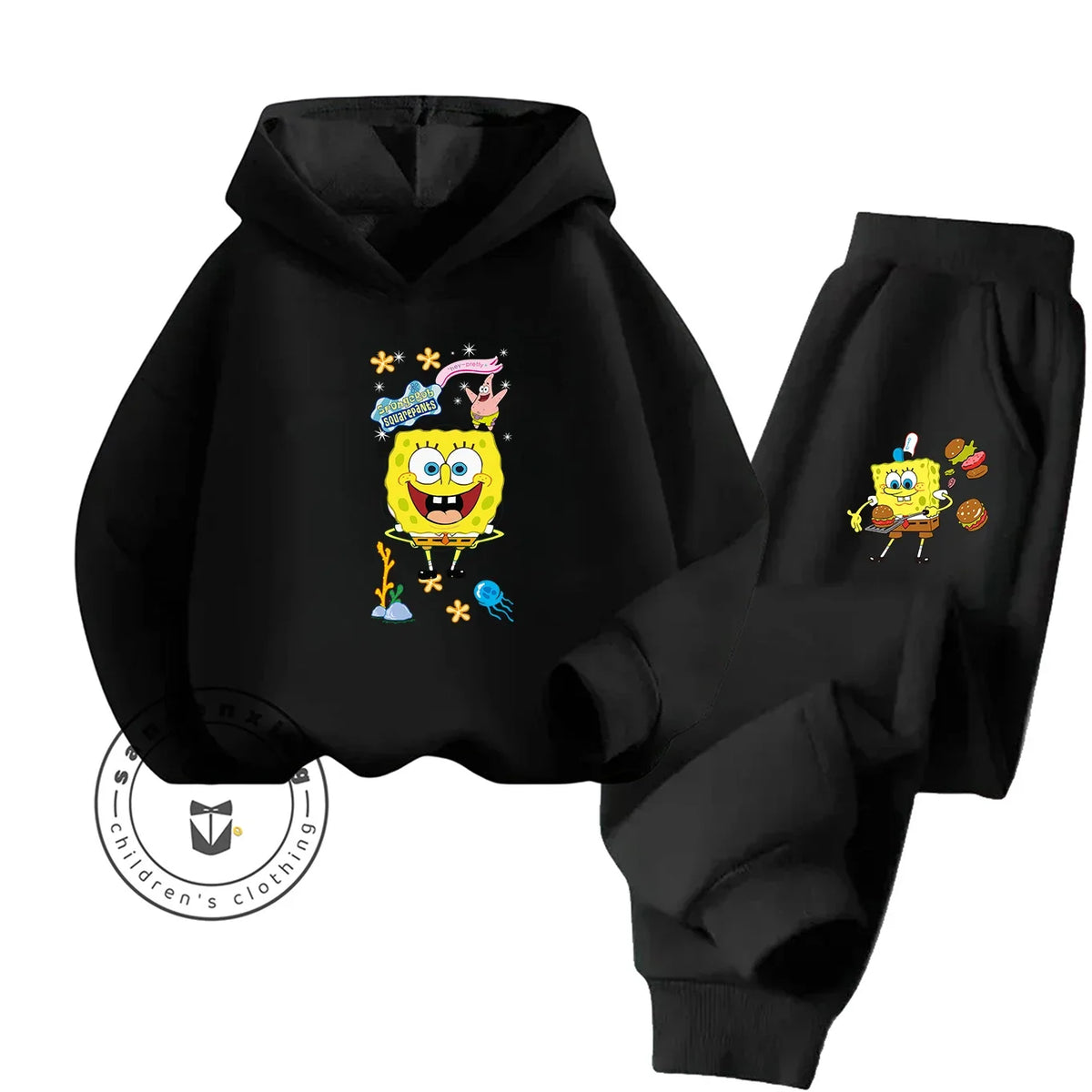 Bob der Schwamm-Jogginganzug für Kinder – Leuchtendes Gelb