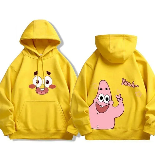 Sweat à capuche jaune Bob l'Éponge : Patrick Star