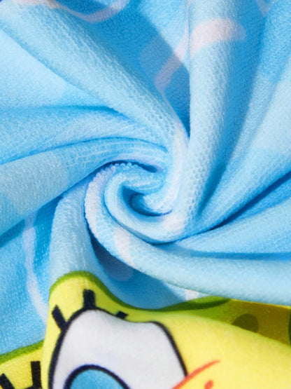 Bob der Schwamm Strandtuch - Blaues Muster