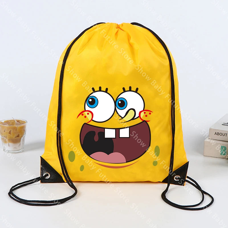 Sac à dos Bob l'Éponge : cordon de gym jaune