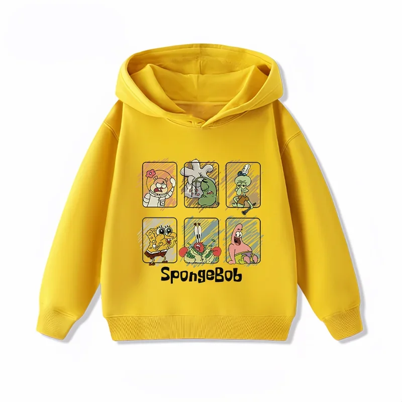 Hoodie jaune Bob l'Éponge : mosaïque d'émotions