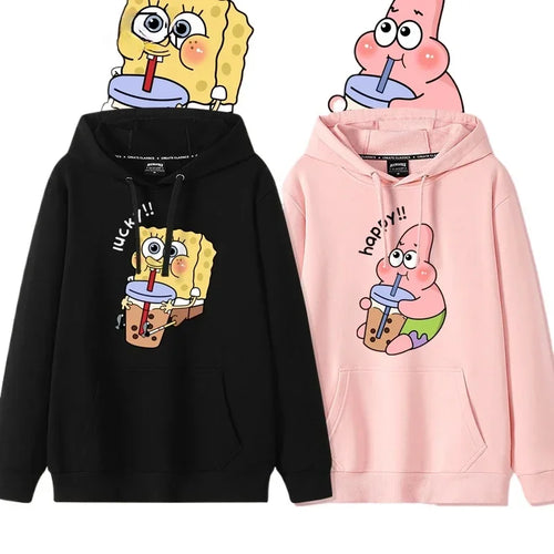 Schwarzer SpongeBob Hoodie – Relaxte Mode (Streetwear)