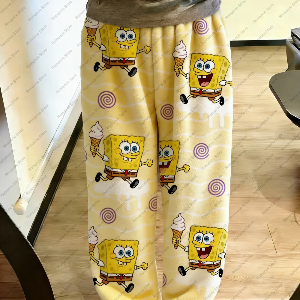 Pantalon de pyjama Bob l'Éponge : motif Bob jaune