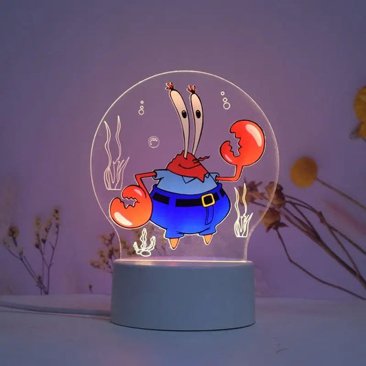 Lampe déco Mr. Krabs : le capitaine du Crabe Croustillant