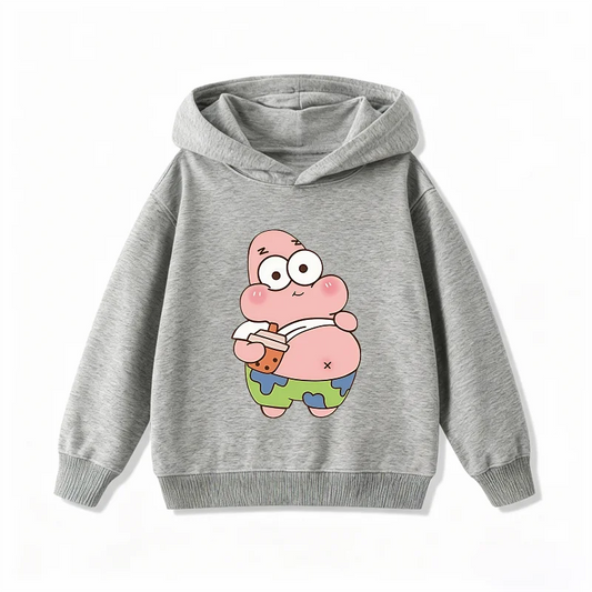 Sweat gris Patrick : il a trop mangé
