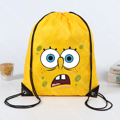 SpongeBob Rucksack – Gelber Kordelzug-Turnbeutel