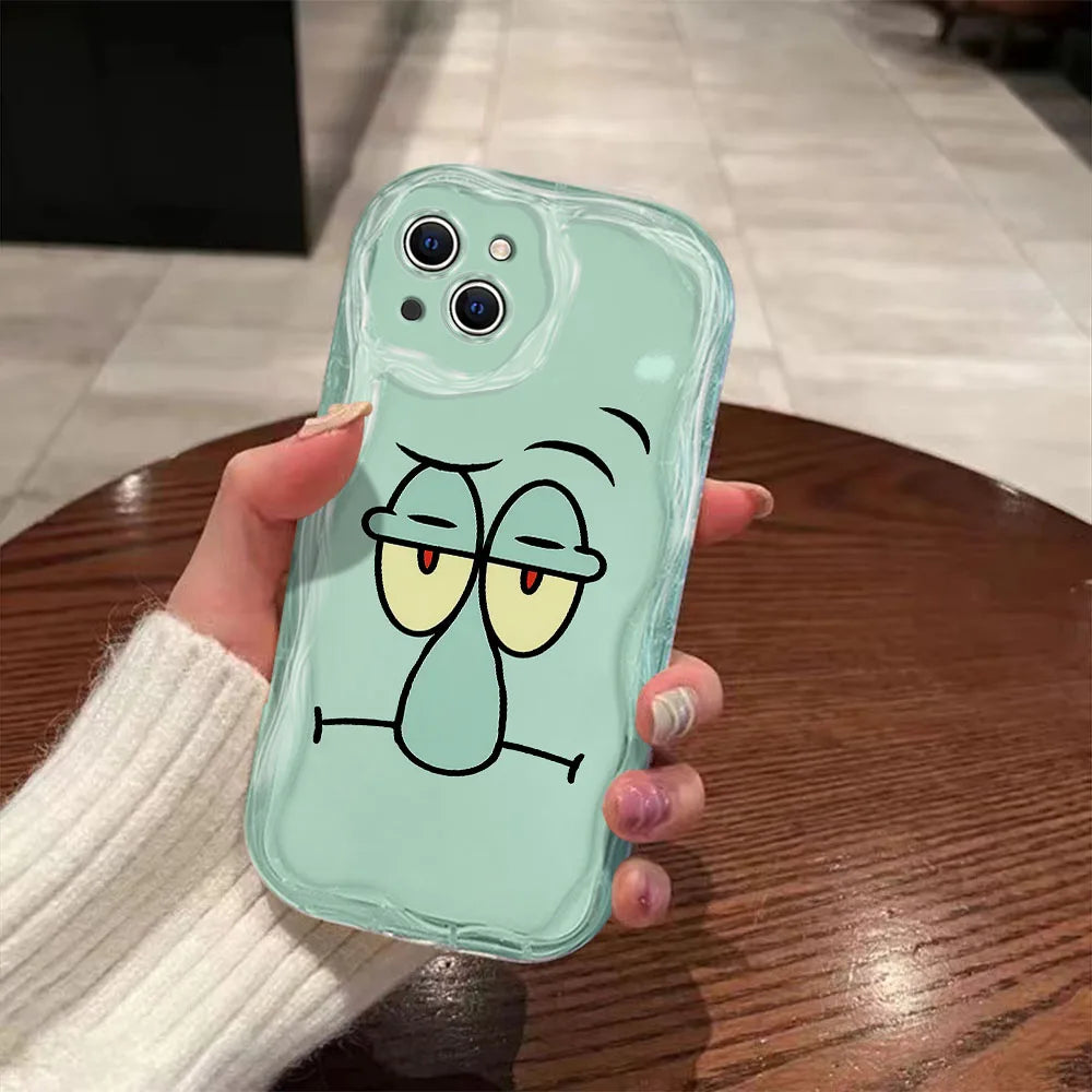 iPhone Hülle Thaddäus Tentakel – Wassergrün (Glänzend)