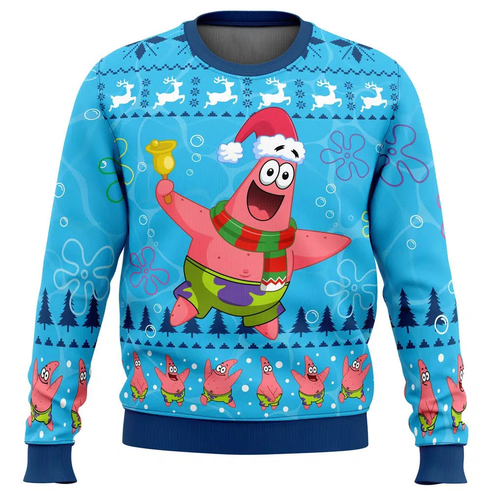 Hässlicher Weihnachtspullover Patrick – Winter & Schneeflocken