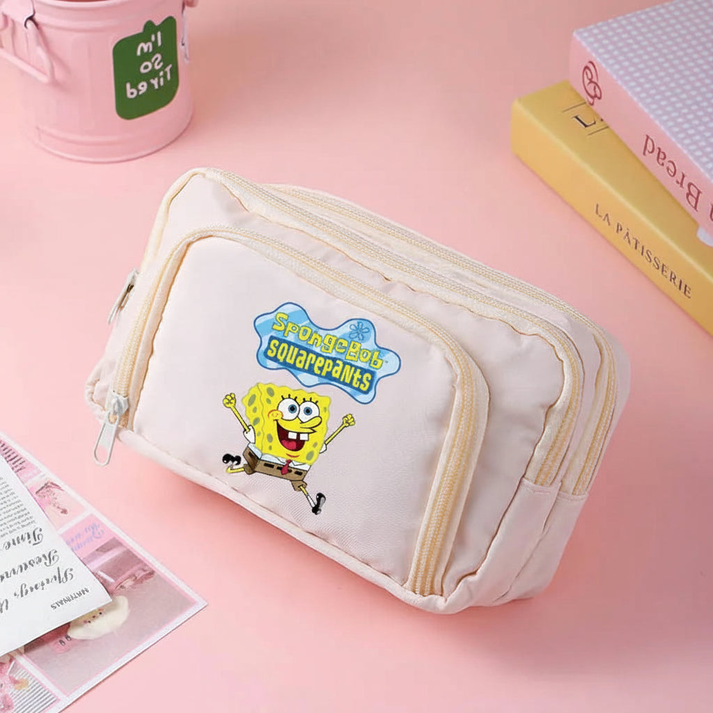 Trousse à crayons beige Bob l'Éponge