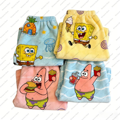 Spongebob Pyjamahose – Ananas-Muster Blau