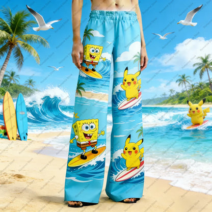 Spongebob Schwammkopf-Hose – Allover-Bob-Muster