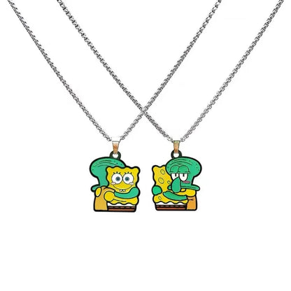 Spongebob Pärchen-Halsketten – Duo Anhänger