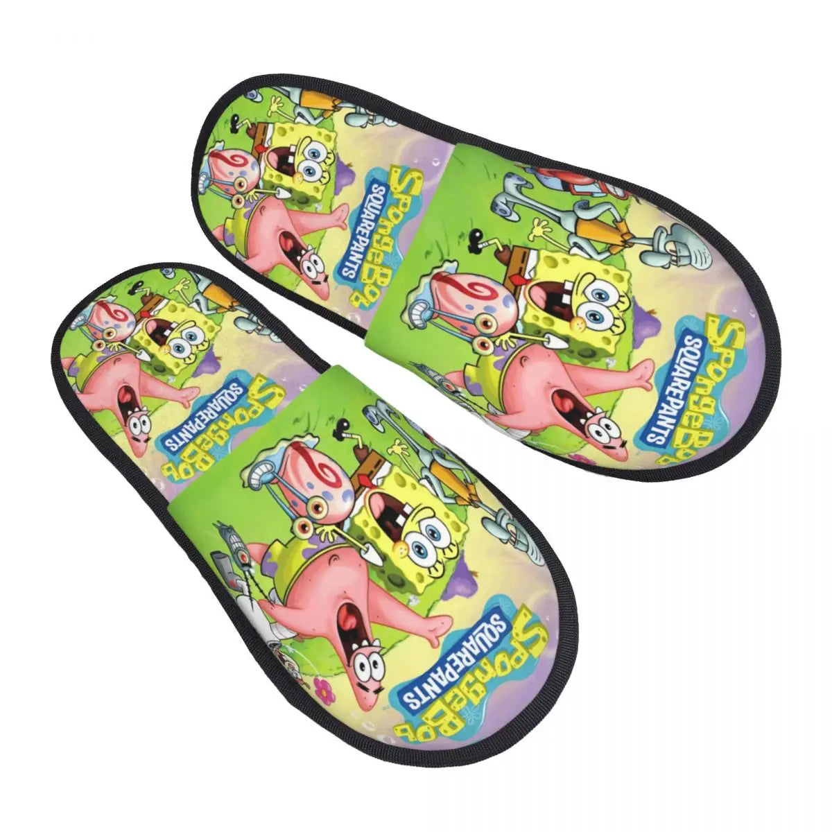 Chaussons Bob l'Éponge : motif tropical