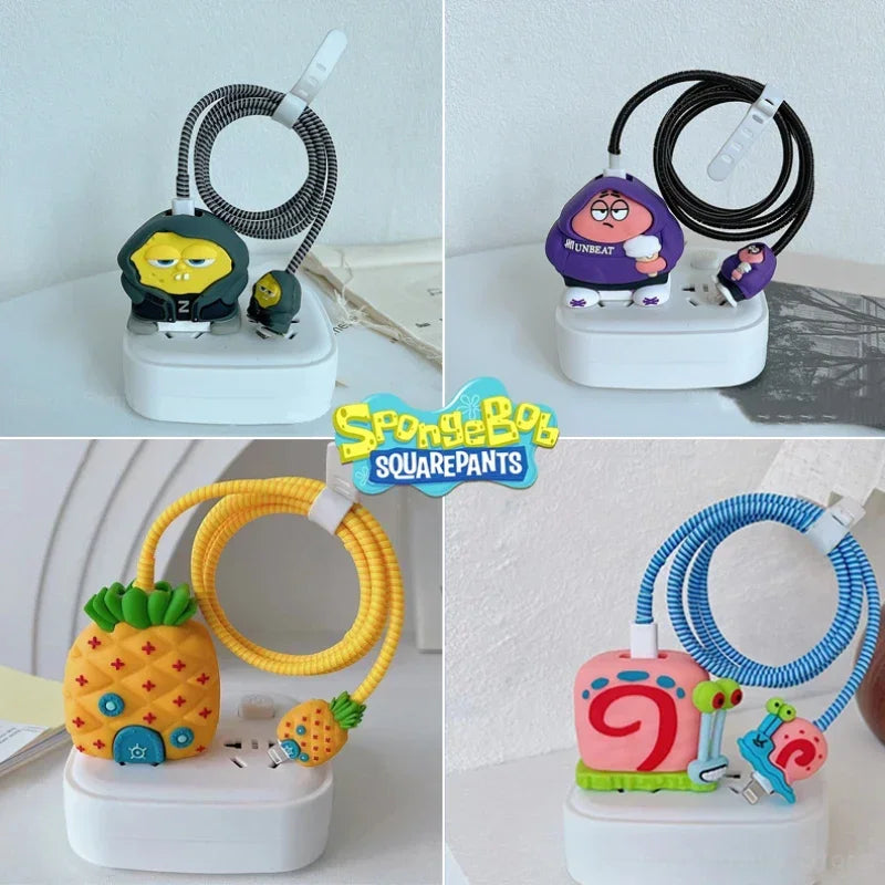 Protège-câble Bob l'Éponge : figurines pour port USB