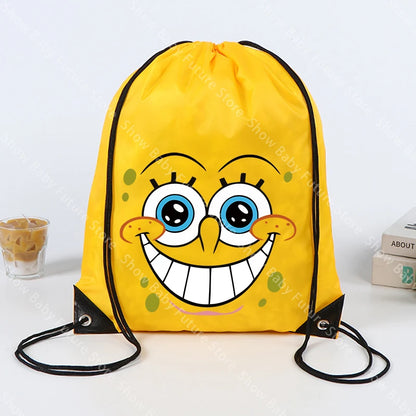 SpongeBob Rucksack – Gelber Kordelzug-Turnbeutel