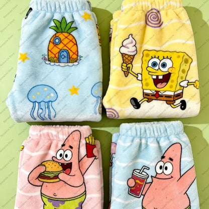 Spongebob Pyjamahose – Ananas-Muster Blau