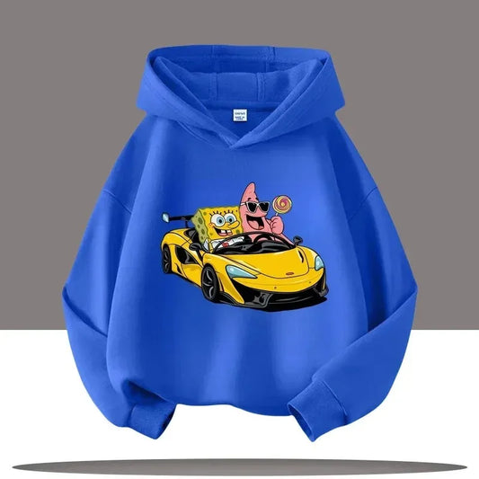 Sweat bleu roi Bob l'Éponge : pilote turbo SpongeBob Kart