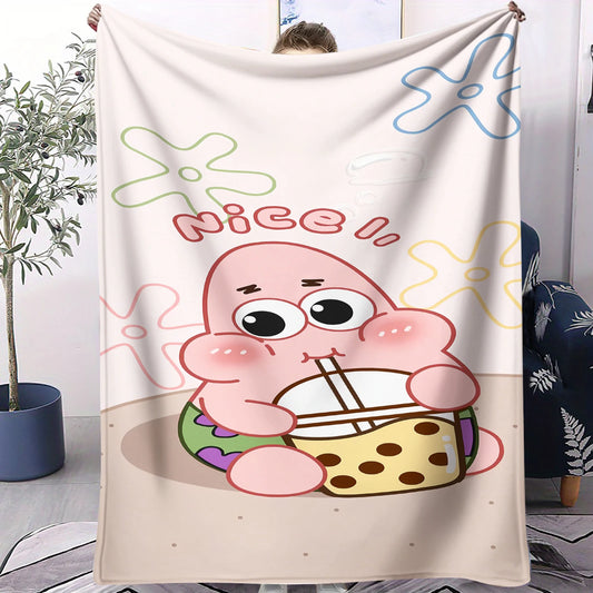 Plaid Bob l'Éponge : Patrick Star et son bubble tea