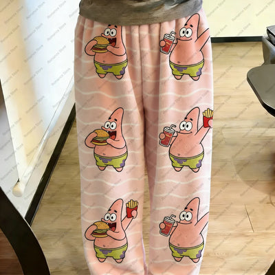 Pantalon de pyjama Bob l'Éponge : motif Patrick rose