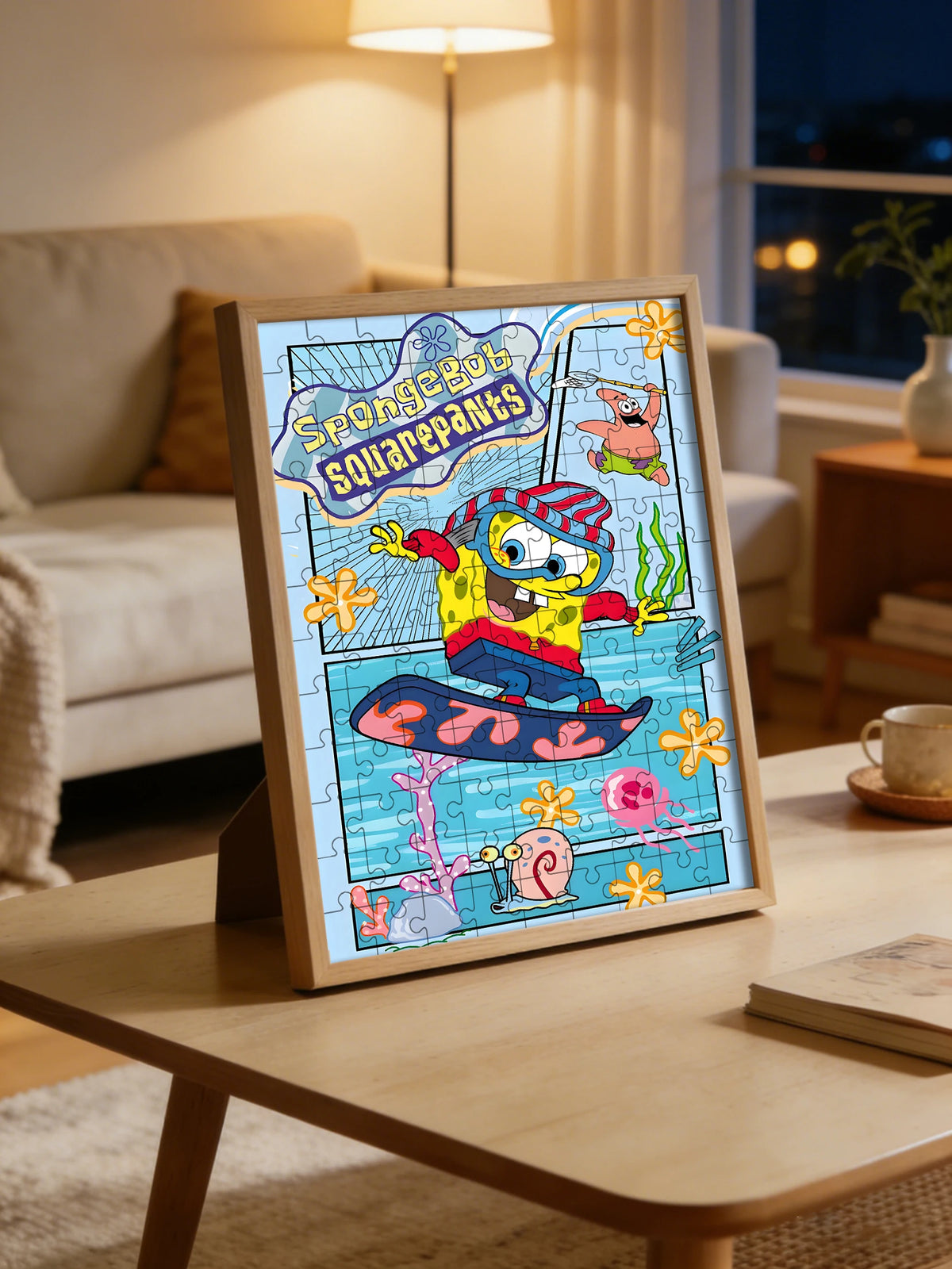 Puzzle Bob l'Éponge : Bob en skateboard