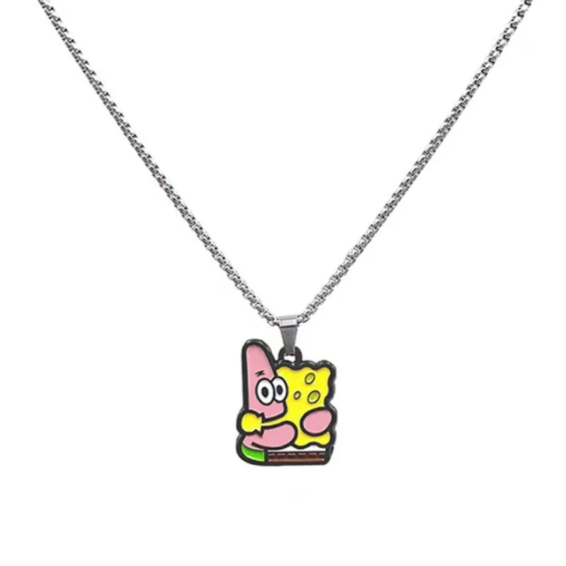 Spongebob Pärchen-Halsketten – Duo Anhänger