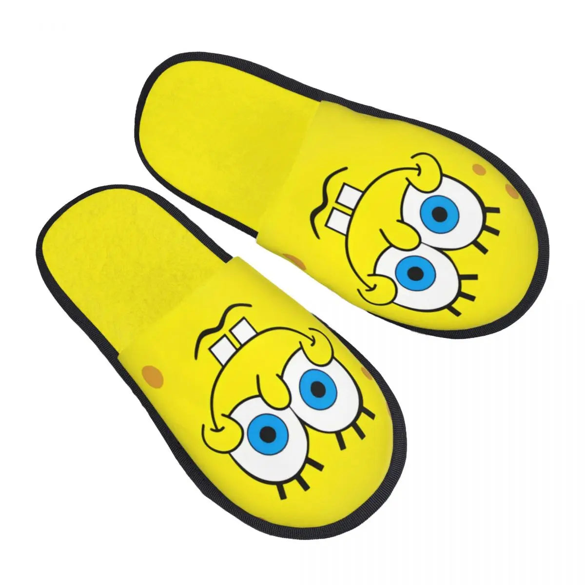 Chaussons Bob l'Éponge : visage étonné