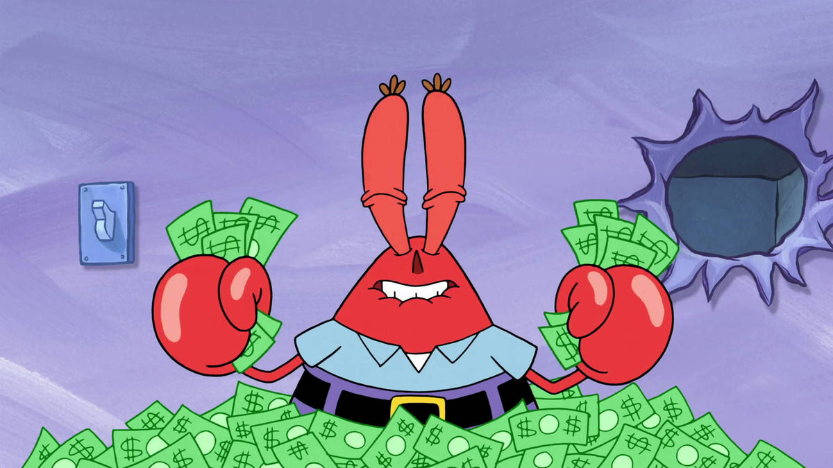 Coffret Pack Team Krabs : t-shirt, pull et casquette Mr. Krabs